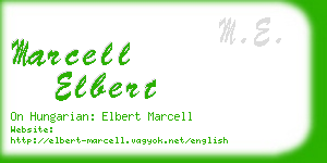 marcell elbert business card